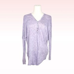 WE THE FREE Washed Out Lavender Long Sleeve Top (Sz XS)